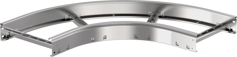 Угол для лестничного лотка горизонтальный IEK LESTA R300 90град. 600х80 фото Угол для лестничного лотка горизонтальный IEK LESTA R300 90град. 600х80 картинка